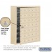 Salsbury Cell Phone Storage Locker - with Front Access Panel - 7 Door High Unit (8 Inch Deep Compartments) - 35 A Doors (34 usable) - Sandstone - Surface Mounted - Master Keyed Locks